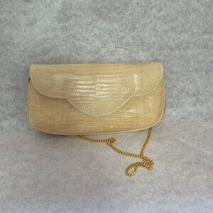 VTG -Rossi y Caruso Genuine Lizard Skin Clutch K&U LLC Luxury Evening Bag-80s